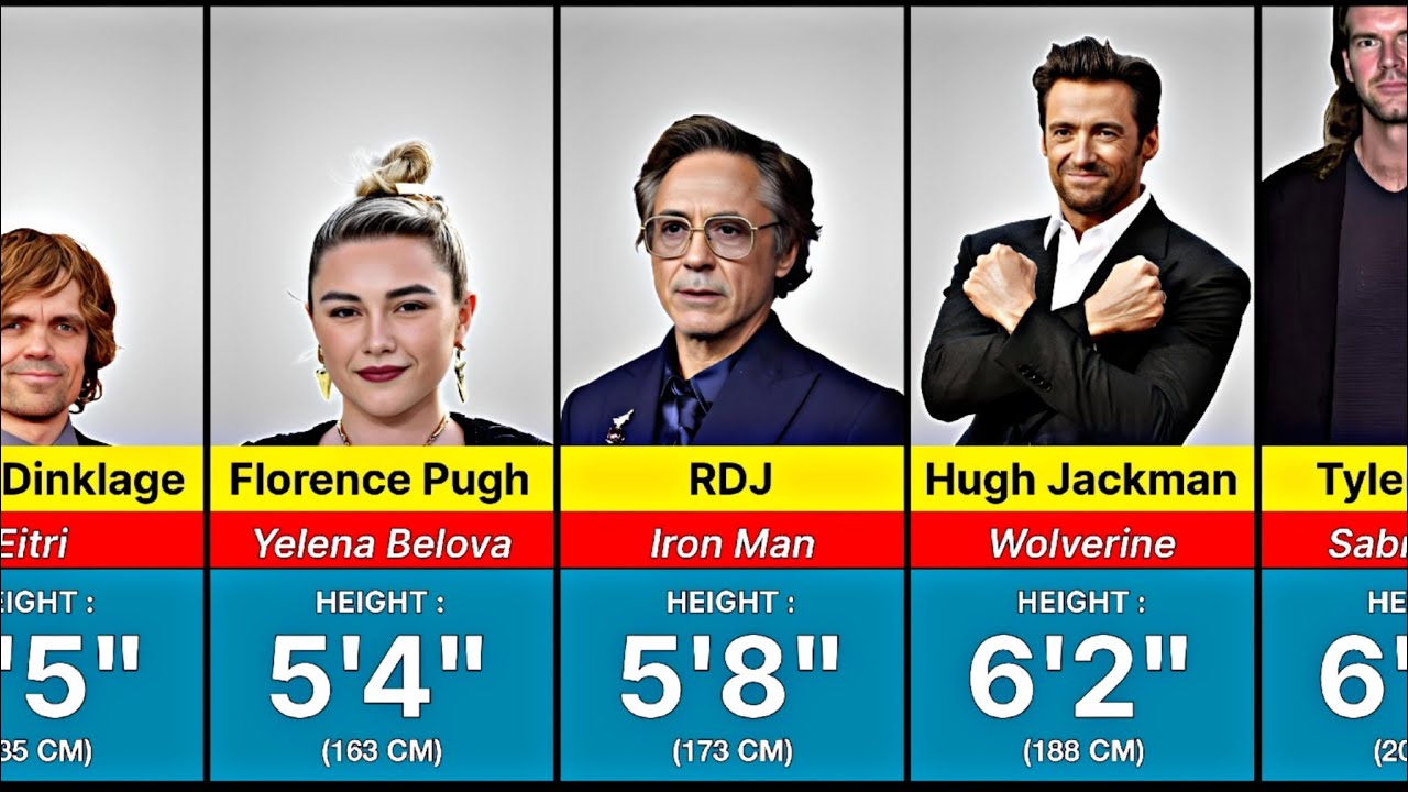 MCU Actors Ranked by Height: Shortest to Tallest!