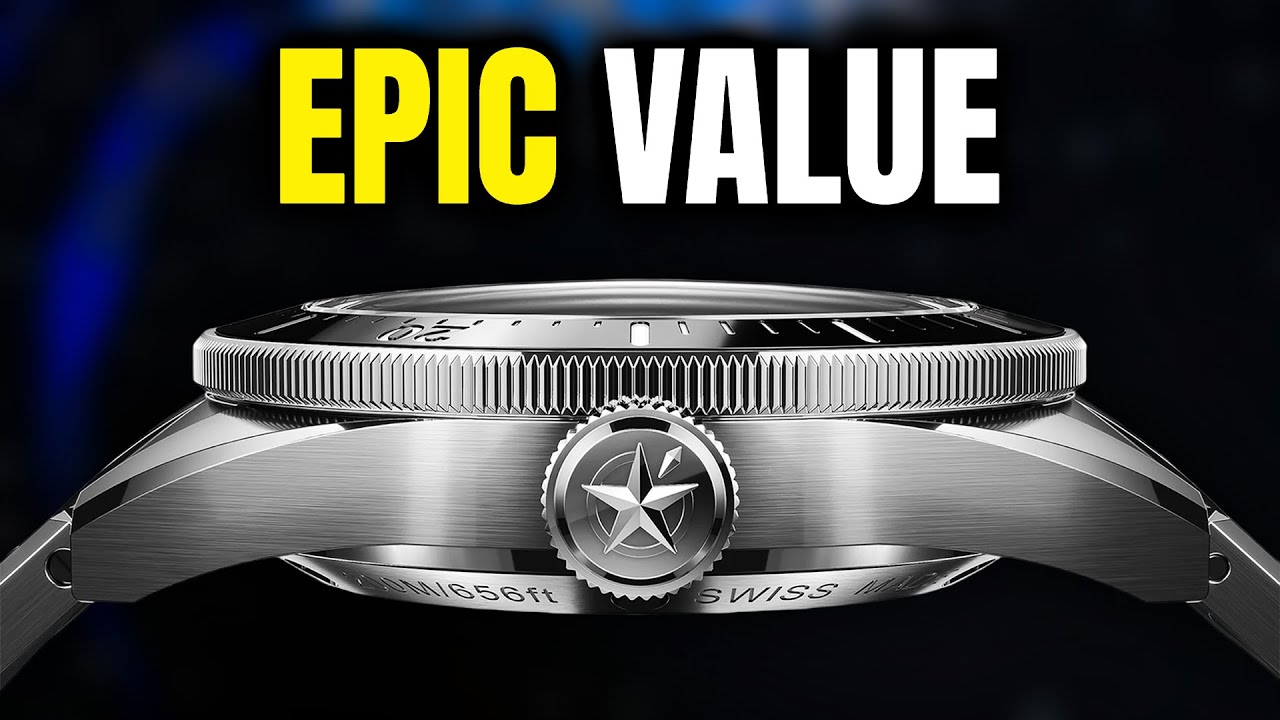 Потрясающие недорогие швейцарские дайверские часы с элементами Rolex.