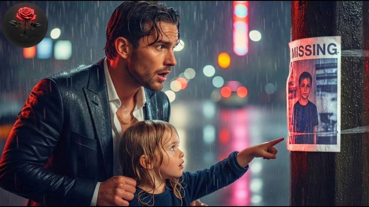 Girl Pointed at 'MISSING' Poster: 