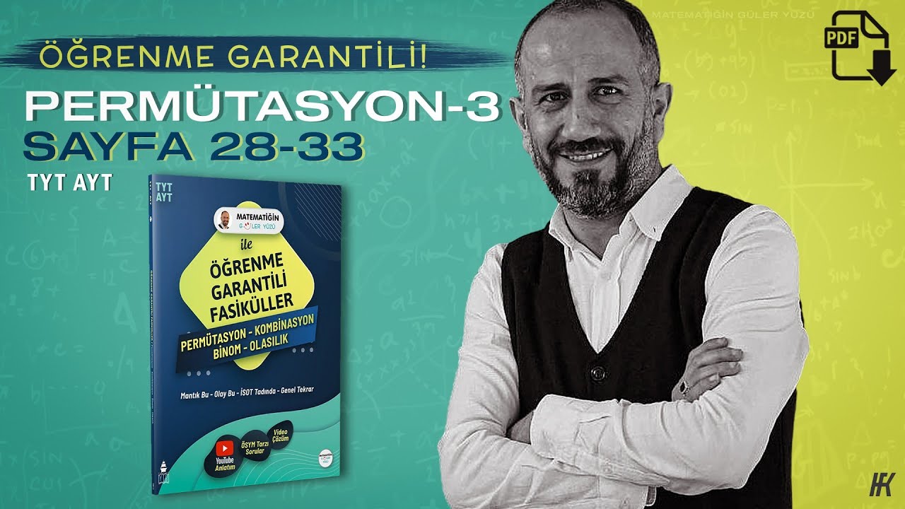 Permutasyon-3 | Tekrarlı Permütasyon  | Kamp 3.Gün |  Sayfa 28-33 Arası | Öğrenme Garantili