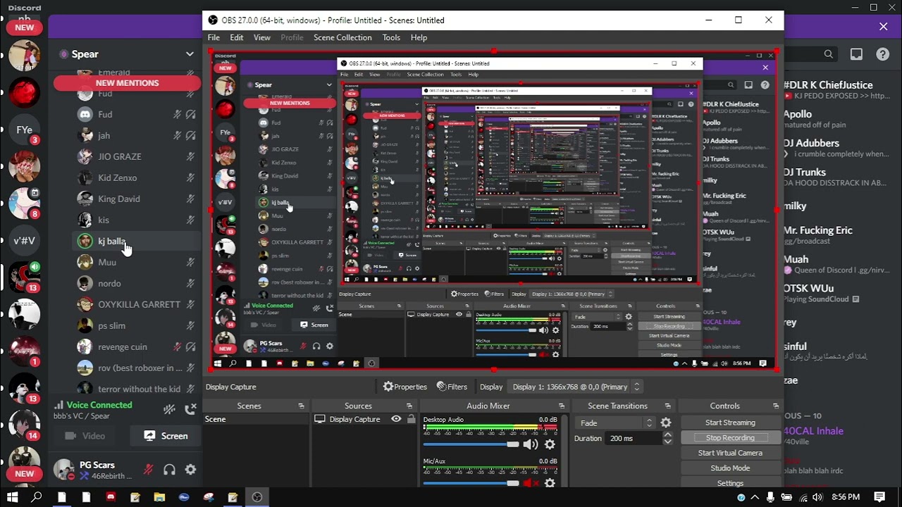 KJ and DEM6NIC VS M10 and boujack (Discord Packing)