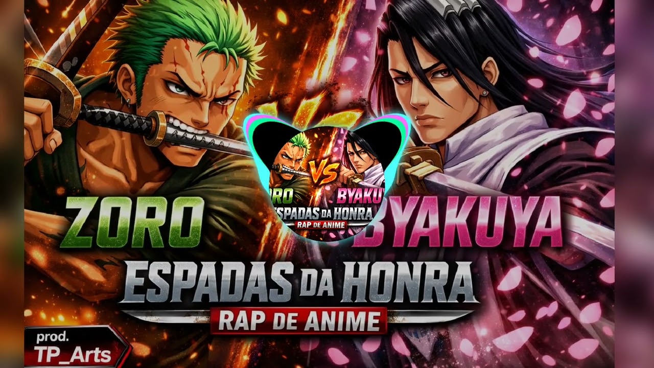 Zoro 🆚 Byakuya Kuchiki | Espadas da Honra (Rap de Anime)