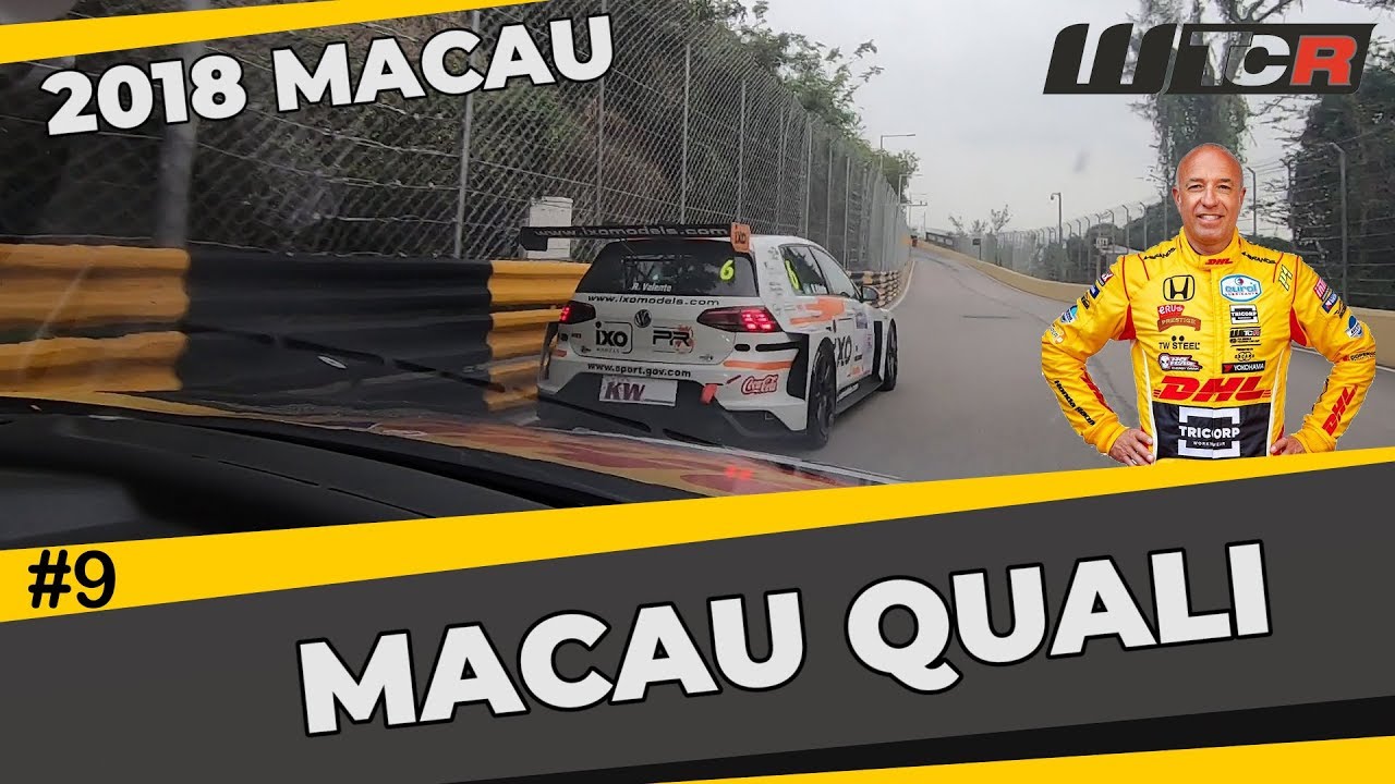 Difficult quali at Macau street circuit for Tom coronel in the WTCR with the Honda Civic Type R