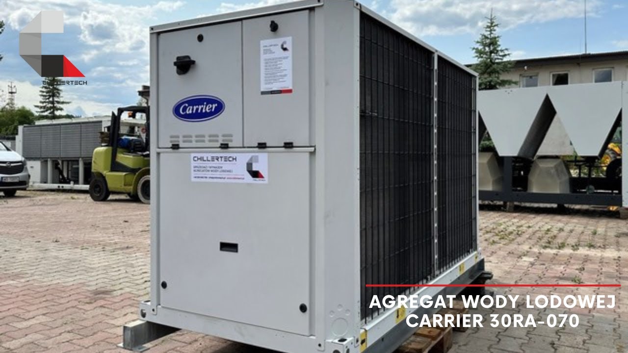 Agregat wody lodowej chiller Carrier 30RA-070 o wydajności 67 kW | ChillerTech - Chillery od ręki
