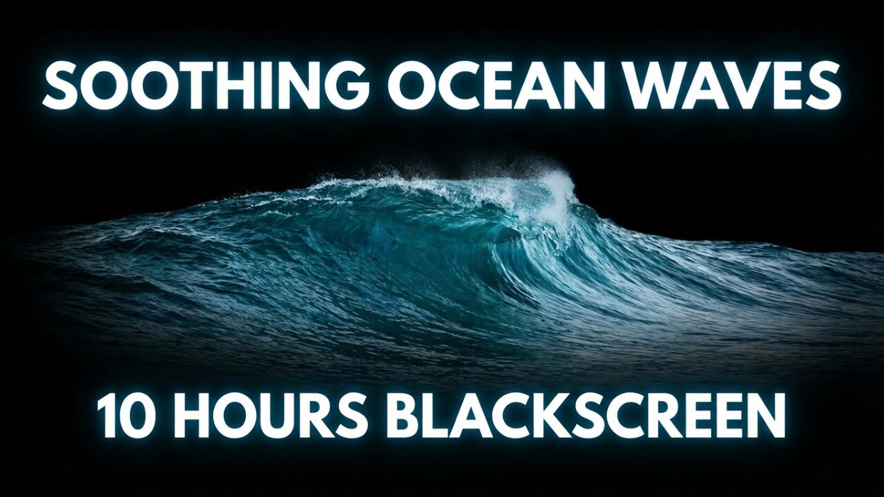 Black Screen Ocean Waves | 10 Hours of Pure Sleep Sounds