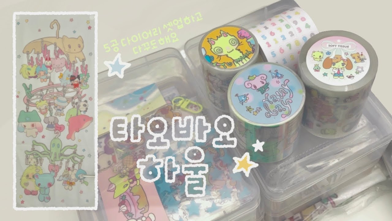 📦 타오바오 하울하고 5공 다이어리 셋업과 다꾸해요 / 쉽겟, 선원버드, 올리와, 중국 직구