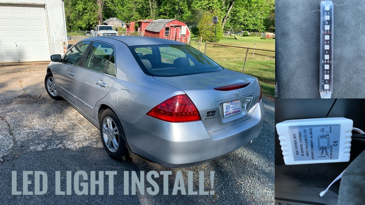 How to install LED lights on a 2003-2007 Honda Accord (Easy)