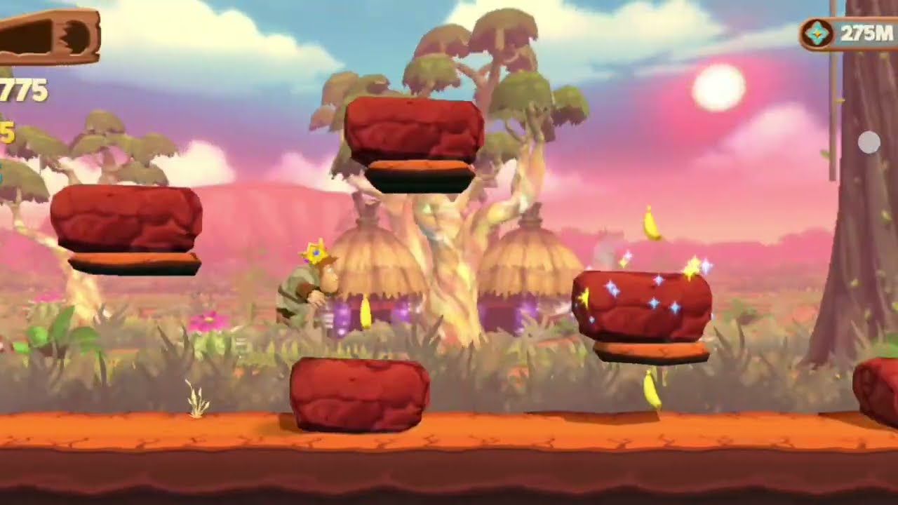 Banana Kong 2 jugando en australia gratis sin las misiones 😱😱😱me trabe en el puente con el sprint 