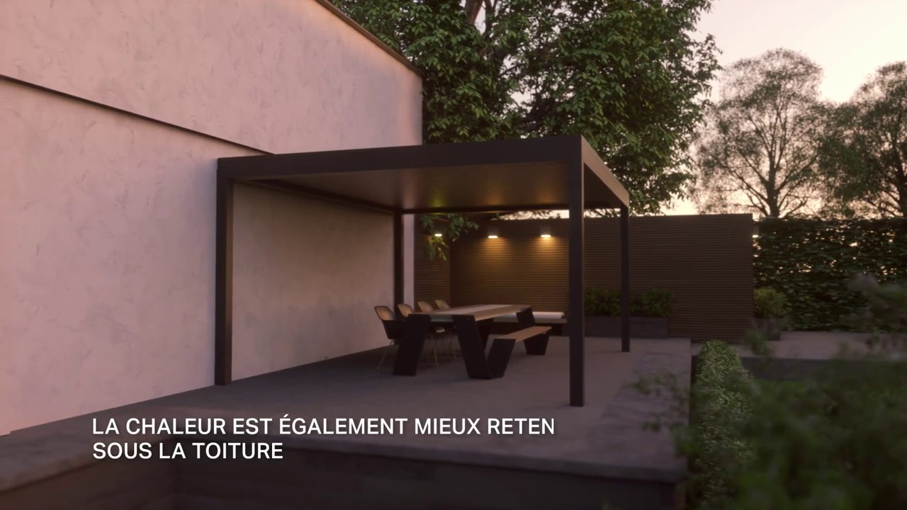 Pergola bioclimatique B250 XL | Brustor pr&eacute;sentation de produit