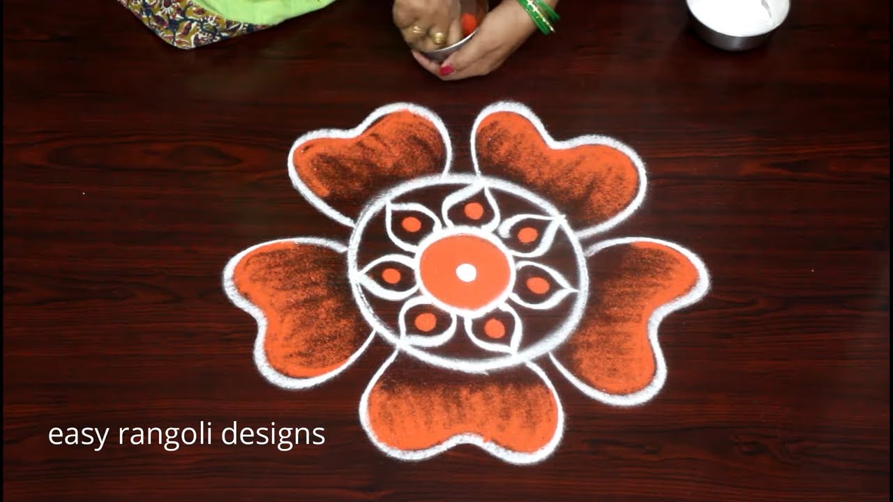 Navaratri Day - 3 Special rangoli & kolam designs || Traditional rangoli muggulu for Dasara