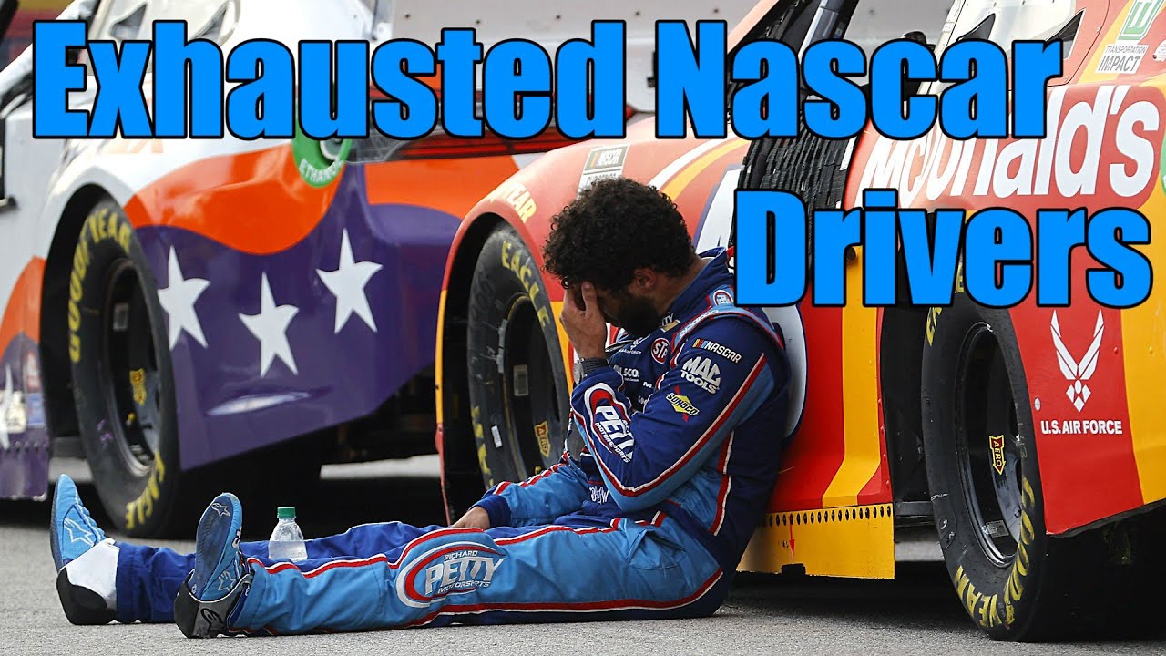 Exhausted Nascar Drivers