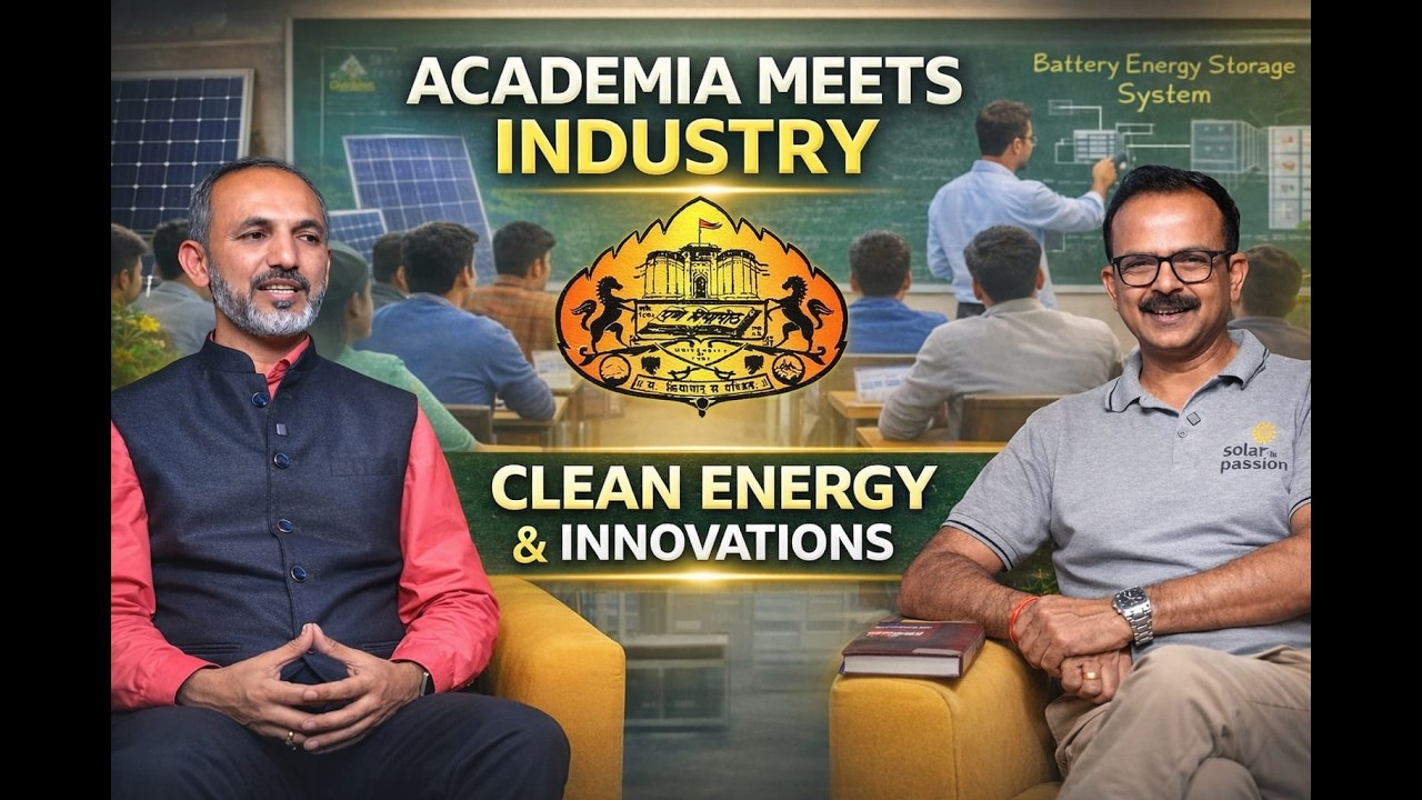 Academia Meets Industry | Dr. Adinath Funde on Clean Energy & Innovation | Solar Is My Passion
