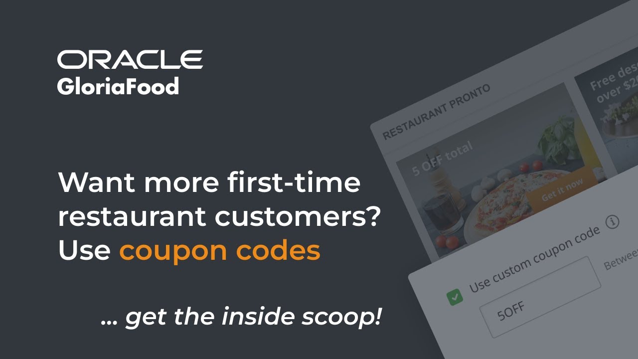 How to create discount coupon codes for restaurants - GloriaFood Tutorials