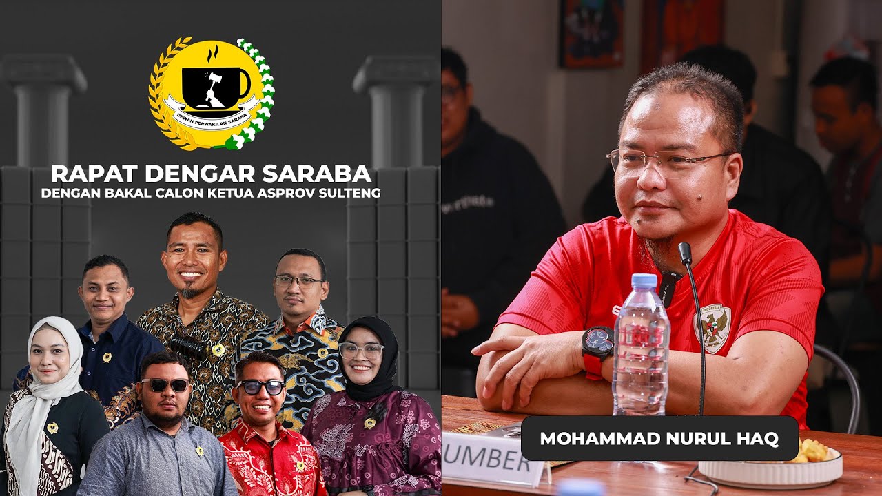 RAPAT DENGAR SARABA DENGAN MOHAMMAD NURUL HAQ (BAKAL CALON KETUA ASPROV PSSI SULTENG)