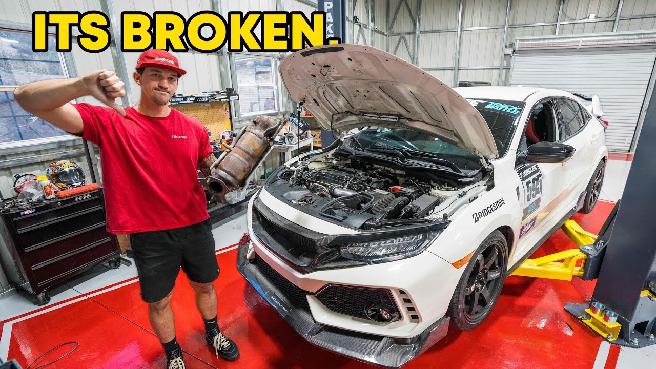 CIVIC TYPE R DOWNPIPE INSTALL ENDS IN DISASTER...