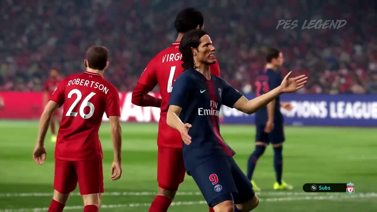PES 2019 Realistic Highlights: liverpool vs psg | UEFA Champions League