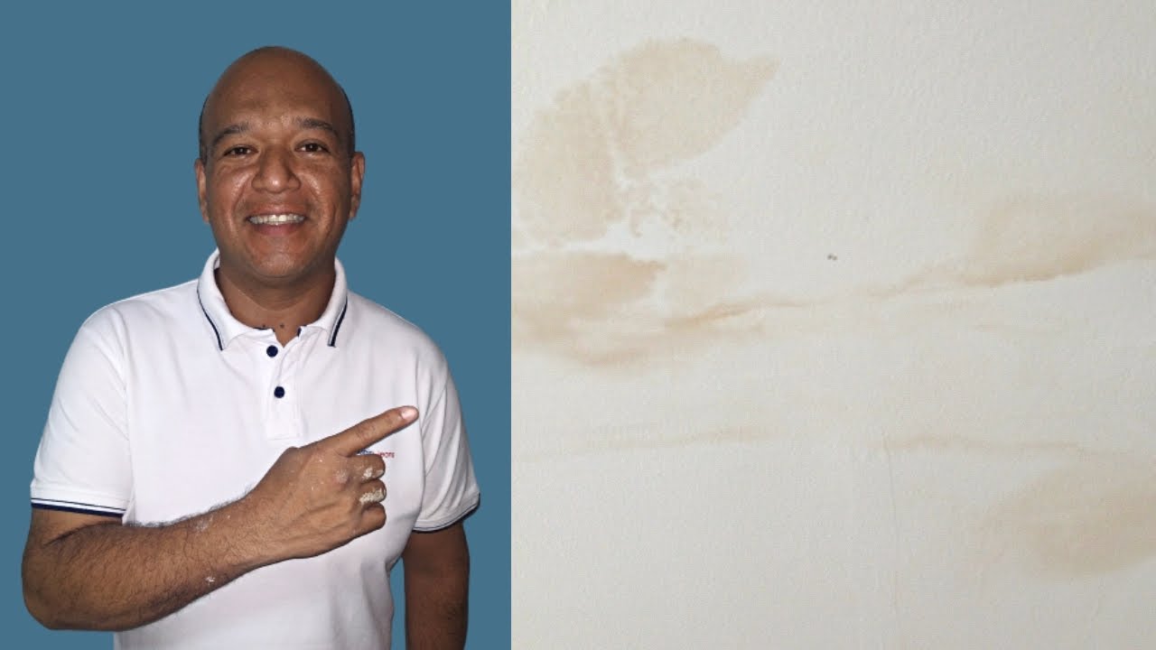 Como remover manchas amarelas de parede ou teto!