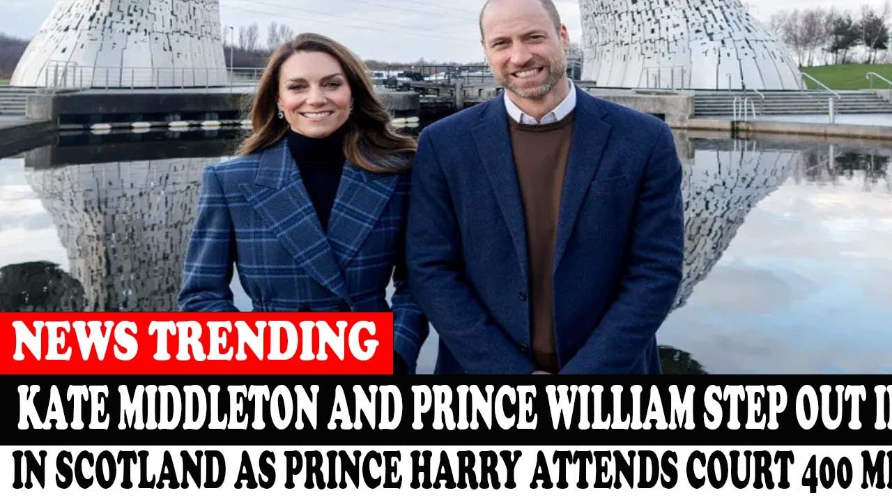 Kate Middleton And Prince William Step Out In Scotland As Prince Harry Attends Court 400 Miles Away