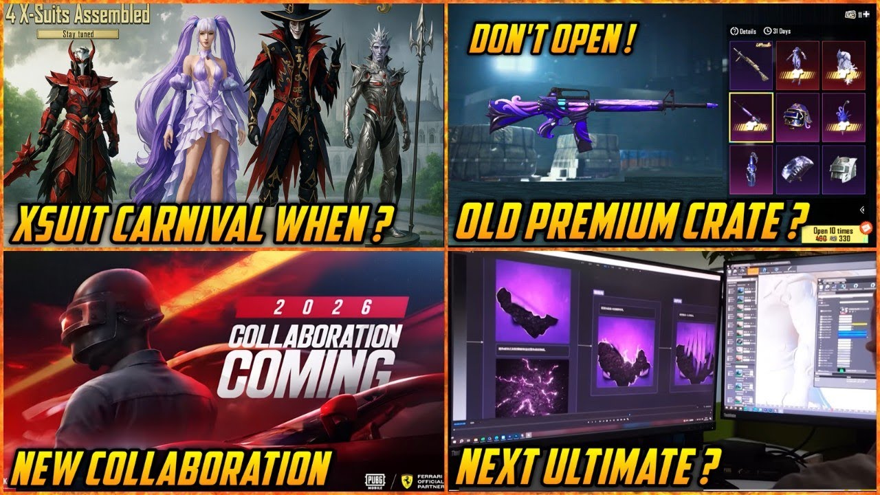 🔴 New Xsuit Carnival in 2026 Year ? | Bgmi New Collaboration Coming | Free Bonus Pass in Pubg Event
