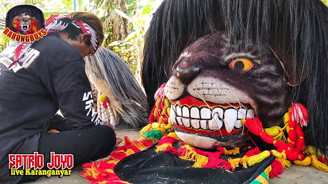 Pentas Barongan Satrio Joyo live Karanganyar | Ritual Pembukaan Barongan Galak Barongan Ngamuk !