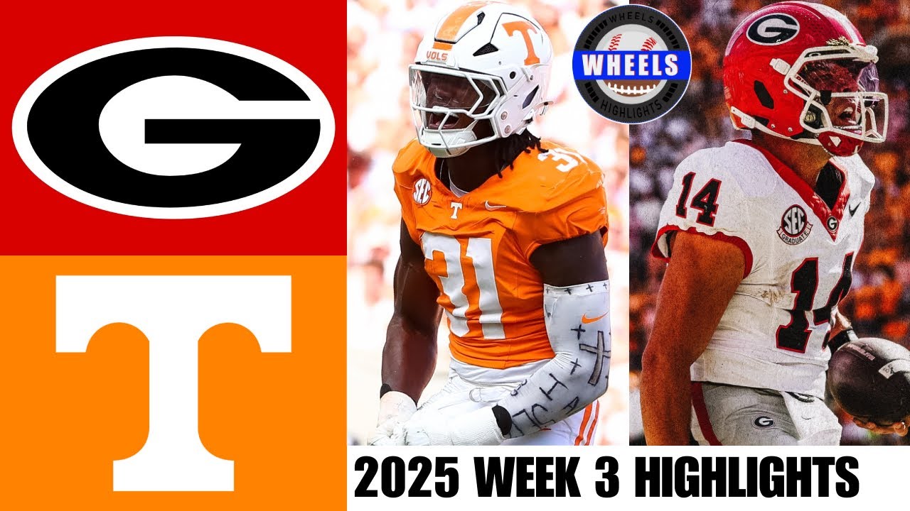 #6 Georgia vs #15 Tennessee (AMAZING GAME!) | Week 3 | 2025 College Football Highlights