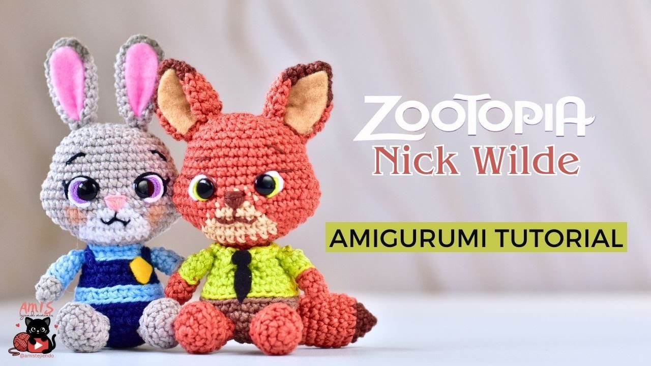 Cómo tejer a Nick Wilde | Zootopia Amigurumi Tutorial