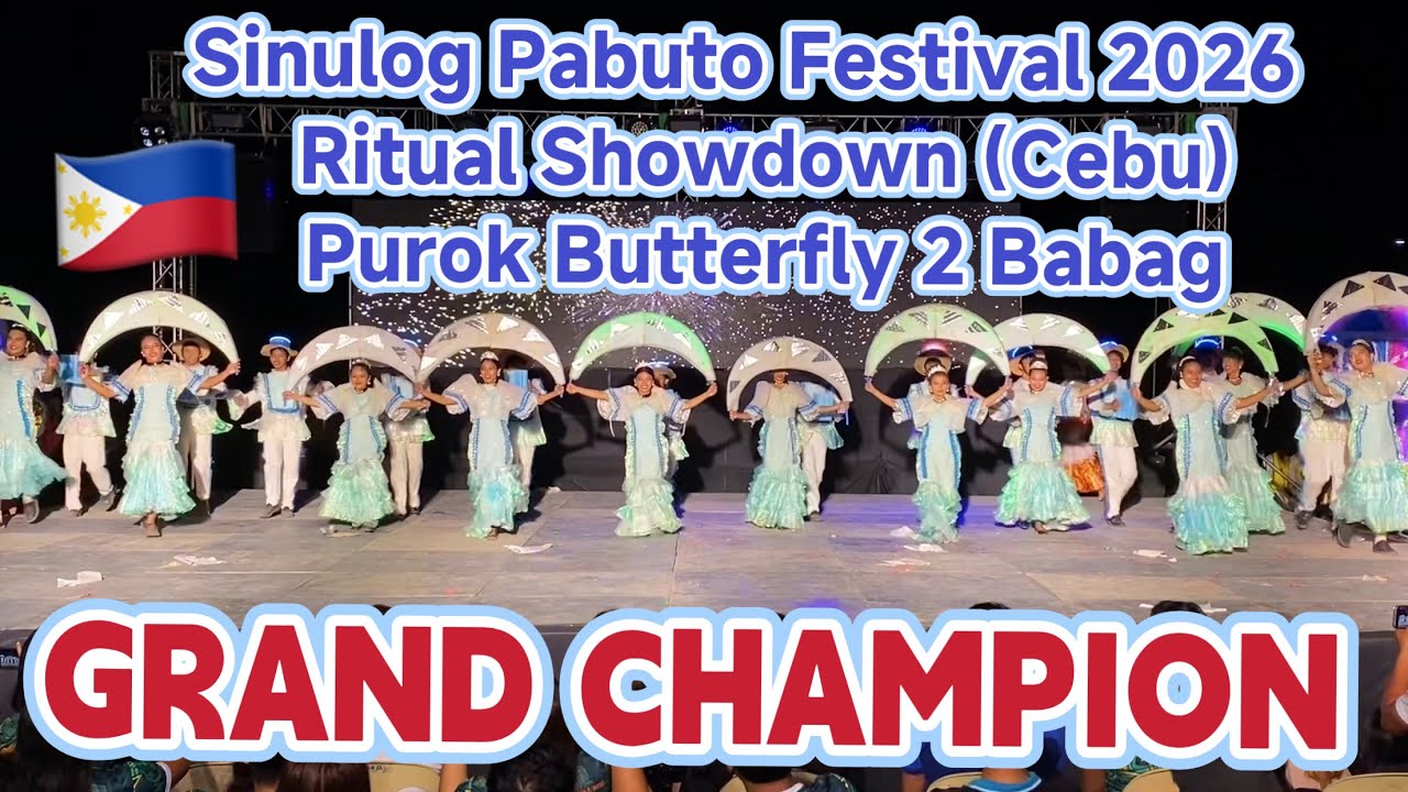 Sinulog Pabuto Festival 2026 BUTTERFLY 2 CHAMPION WINNER Ritual Showdown Babag Lapulapu Cebu DANCE