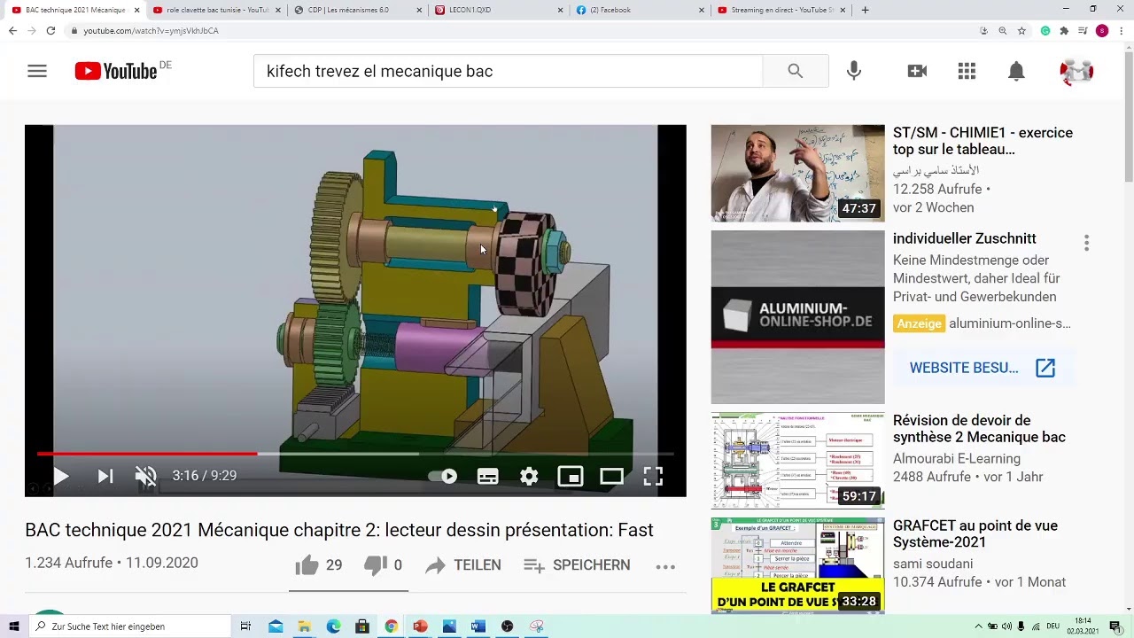Conseils - Bac Technique - Matière Génie mécanique
