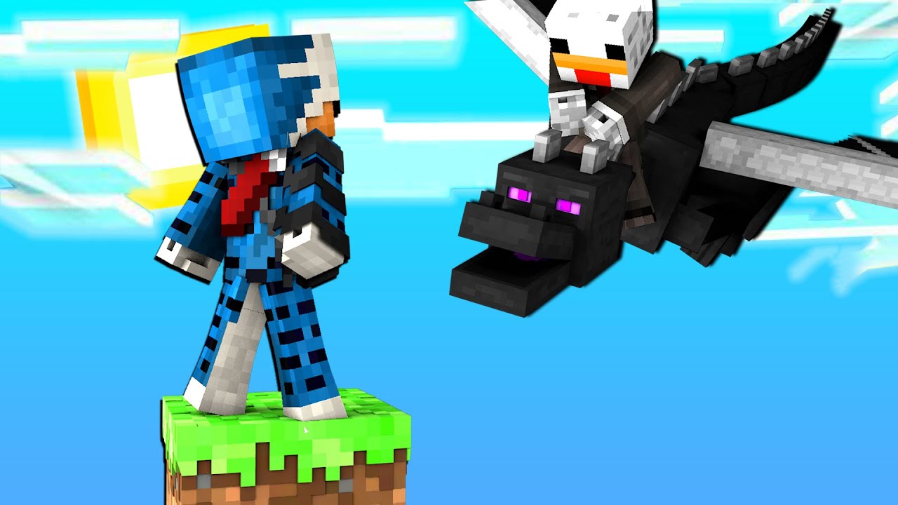 ABBIAMO UCCISO IL DRAGO SU MINECRAFT CON UN SOLO BLOCCO - ITA