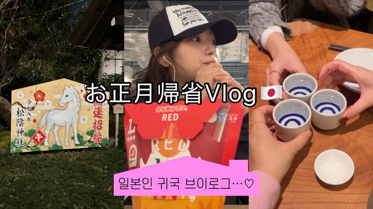 【帰国Vlog】韓国会社員日本のお正月過ごすの巻🎍한국 직장인 일본인 귀국 브이로그 
