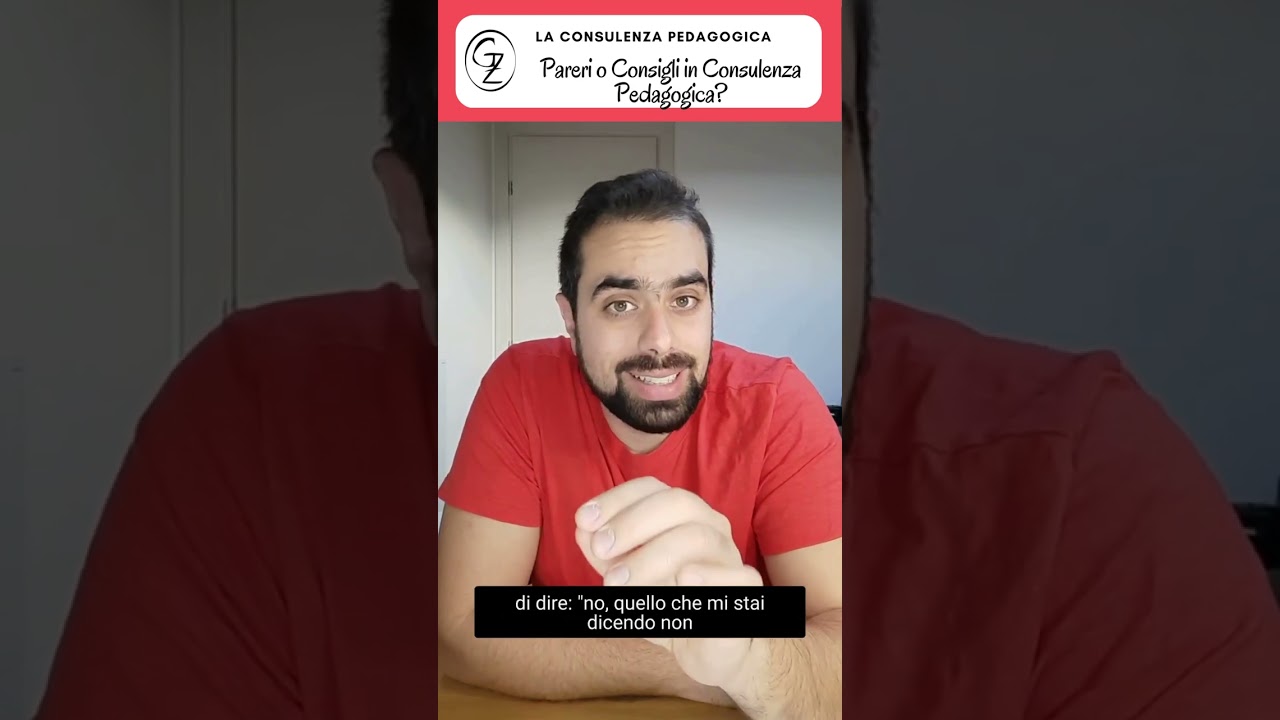 Pareri o Consigli in Consulenza Pedagogica?