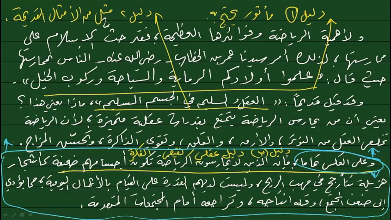 اللغة العربية (إثرائي) - صف 9 - كتابة نص إقناعي 2