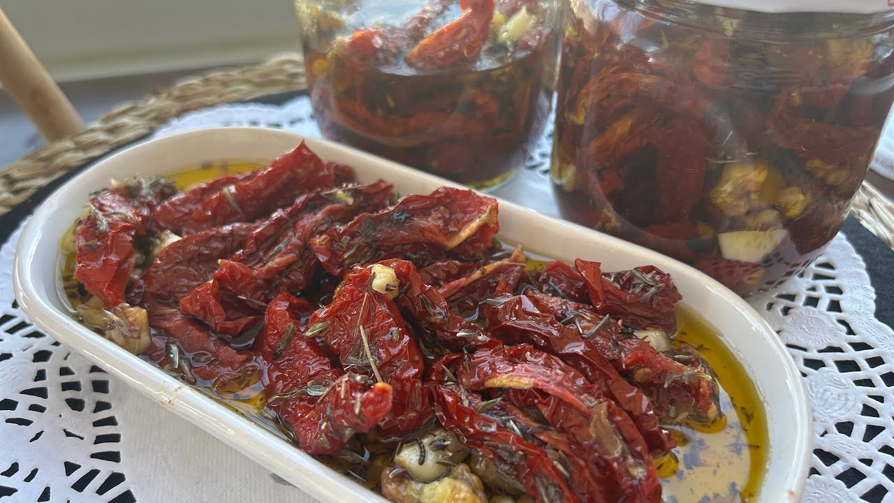 EFSANE KURU DOMATESTEN KAHVALTILIK TARİF KURU DOMATES KONSERVESİ