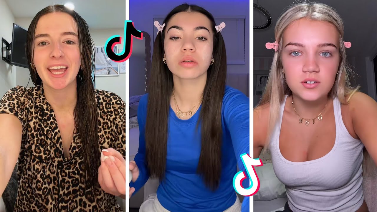 Makeup Tutorial Tiktok Compilation - GRWM  ( Get Ready With Me ) ❤️(Skincare, Makeup, Outfits) 1874