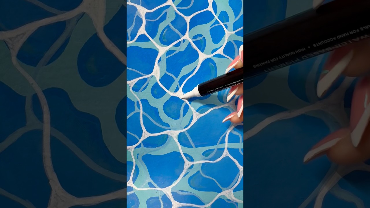 Te ense&ntilde;o a PINTAR 💧AGUA💧😱 (paso a paso) #dibujo #tutorial