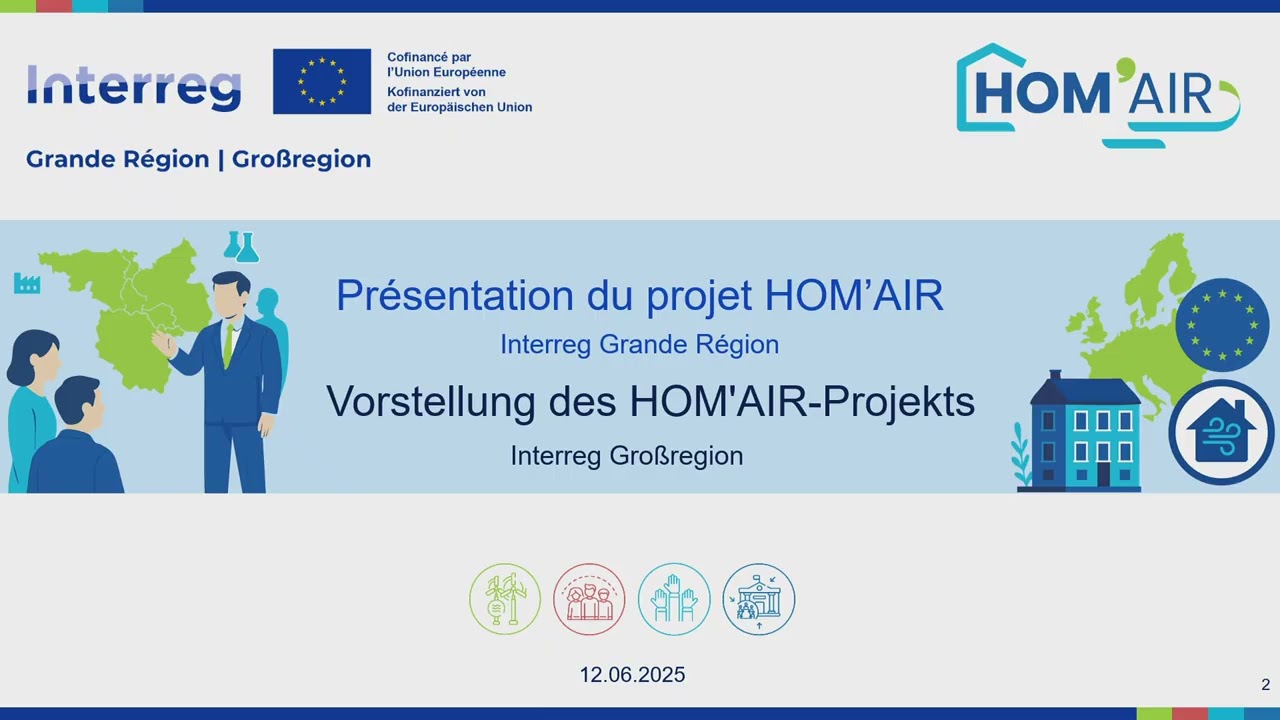 Lancement du projet Interreg Grande Région HOM'AIR
