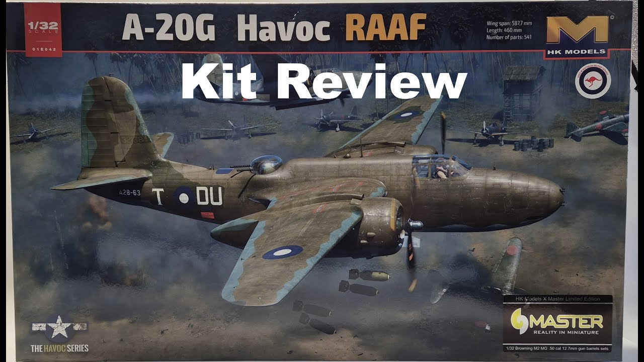 HK Models 1/32 A-20G Havoc RAAF Kit Review