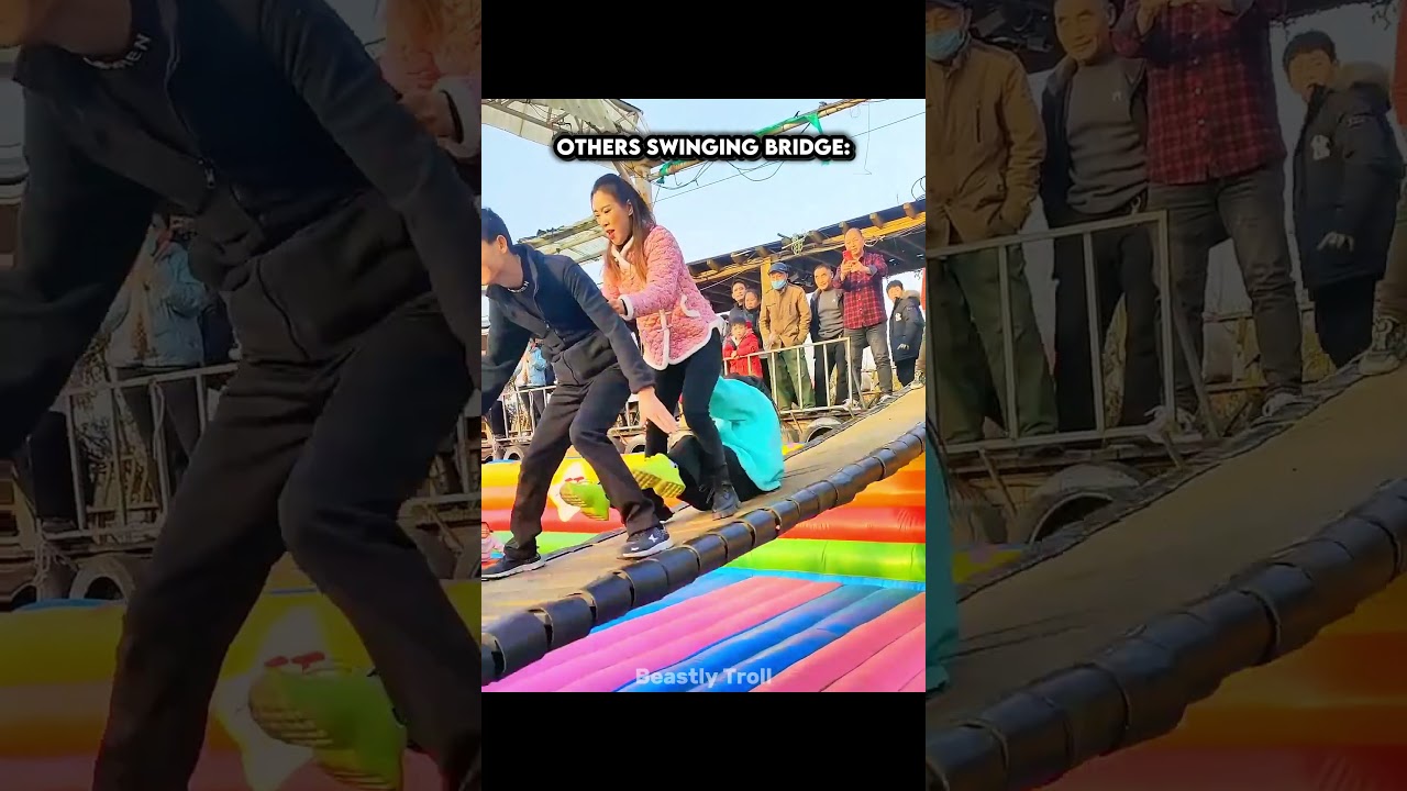 Craziest Swing Bridge Challenge💀