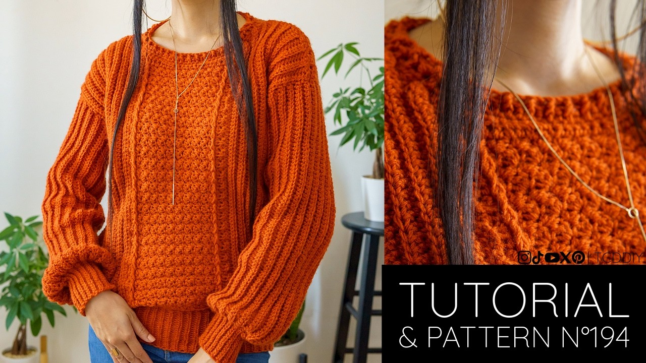 How to Crochet A Classic Sweater | Pattern & Tutorial DIY