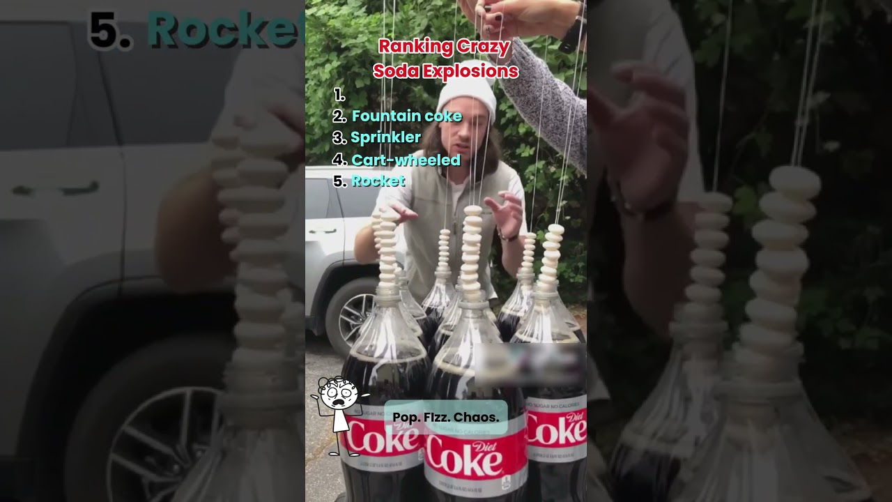 ranking BEST coke and mentos moments #shorts #ranking #cokeandmentos