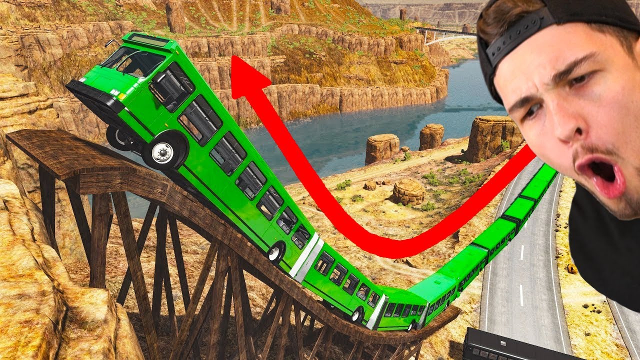 LÄNGSTER BUS vs. RAMPE?! (BeamNG Mods #08)