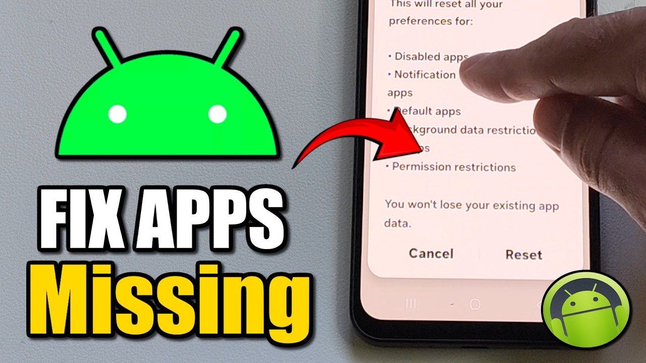 Как найти пропавшие приложения на Android