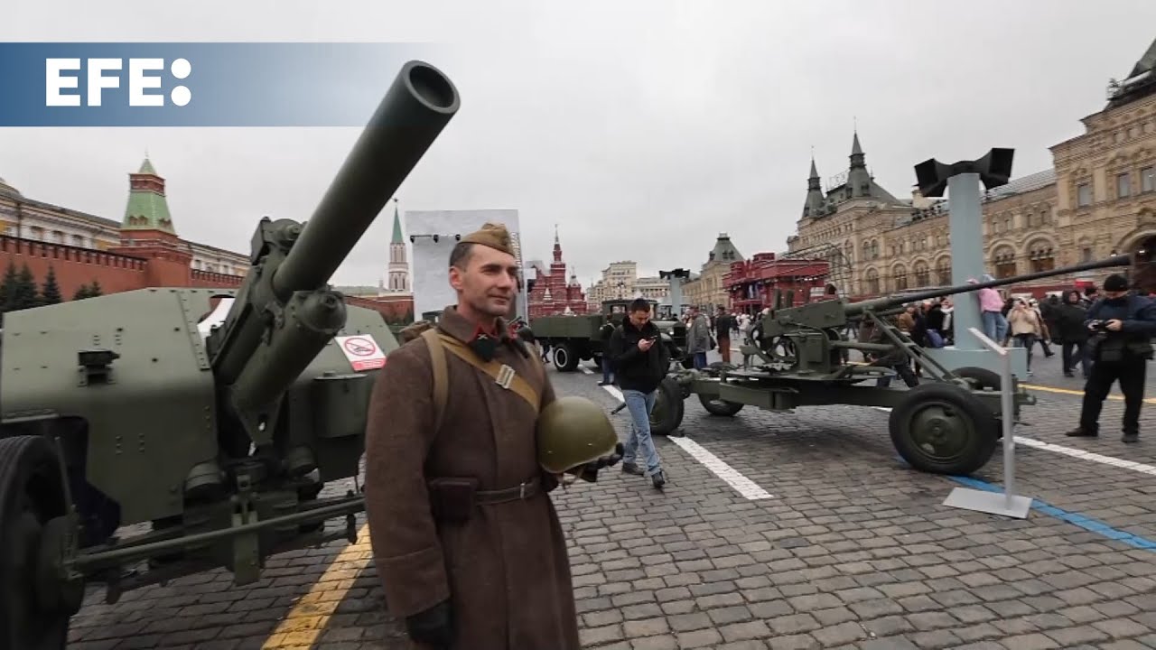 Rússia expõe armamento da II Guerra Mundial para comemorar desfile histórico de 1941
