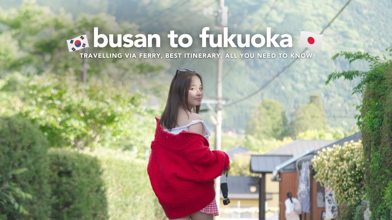 Riding a ferry from Busan to Fukuoka, renting a car, exploring Yufuin & Kyushu African Safari