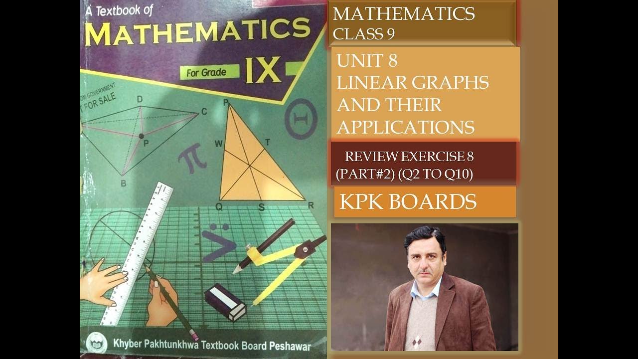 LECTURE # 74 REVIEW EXERCISE 8 ( PART#2)UNIT 8 LINEAR GRAPH AND APPLICATIONS CLASS 9 MATH KPK BOARDS