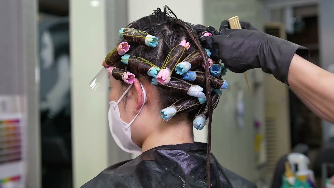 ASMR Hairdressers Natural Thick Hippie Perm DSLR/Sound/Saramonic