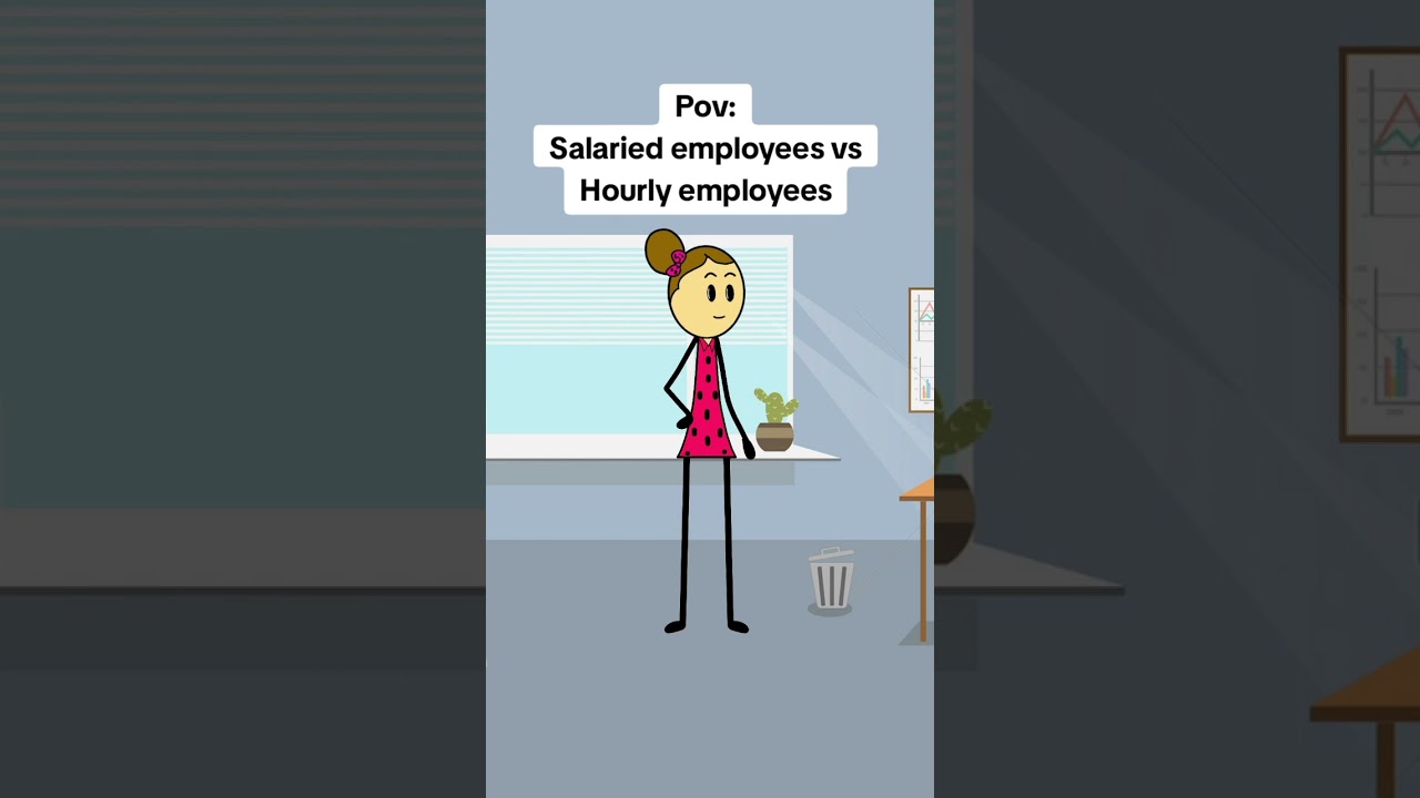 Salaried employees vs hourly employees situation #animation #funny #comedy #gplus