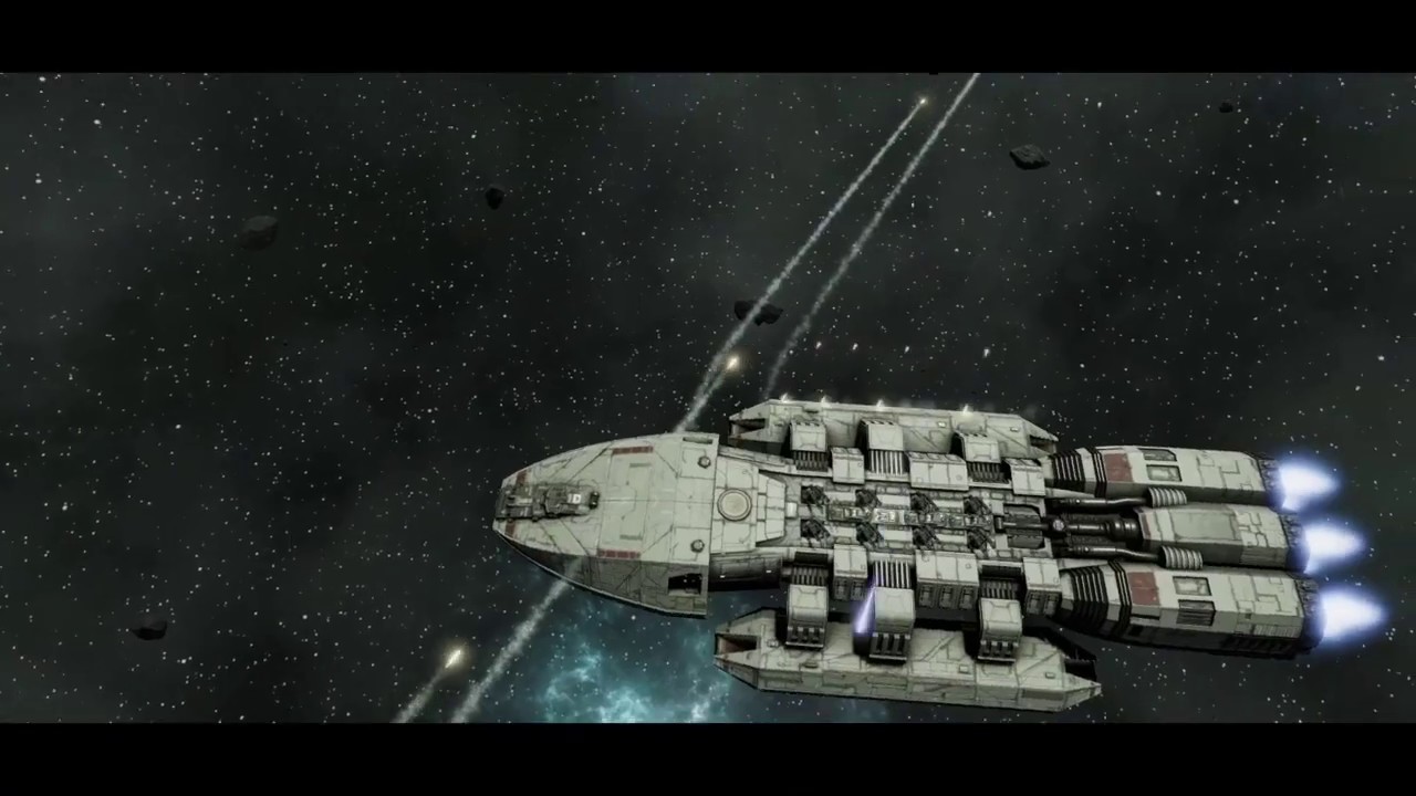 Battlestar Galactica Deadlock - 1 Battlestar -vs- 3 Basestars