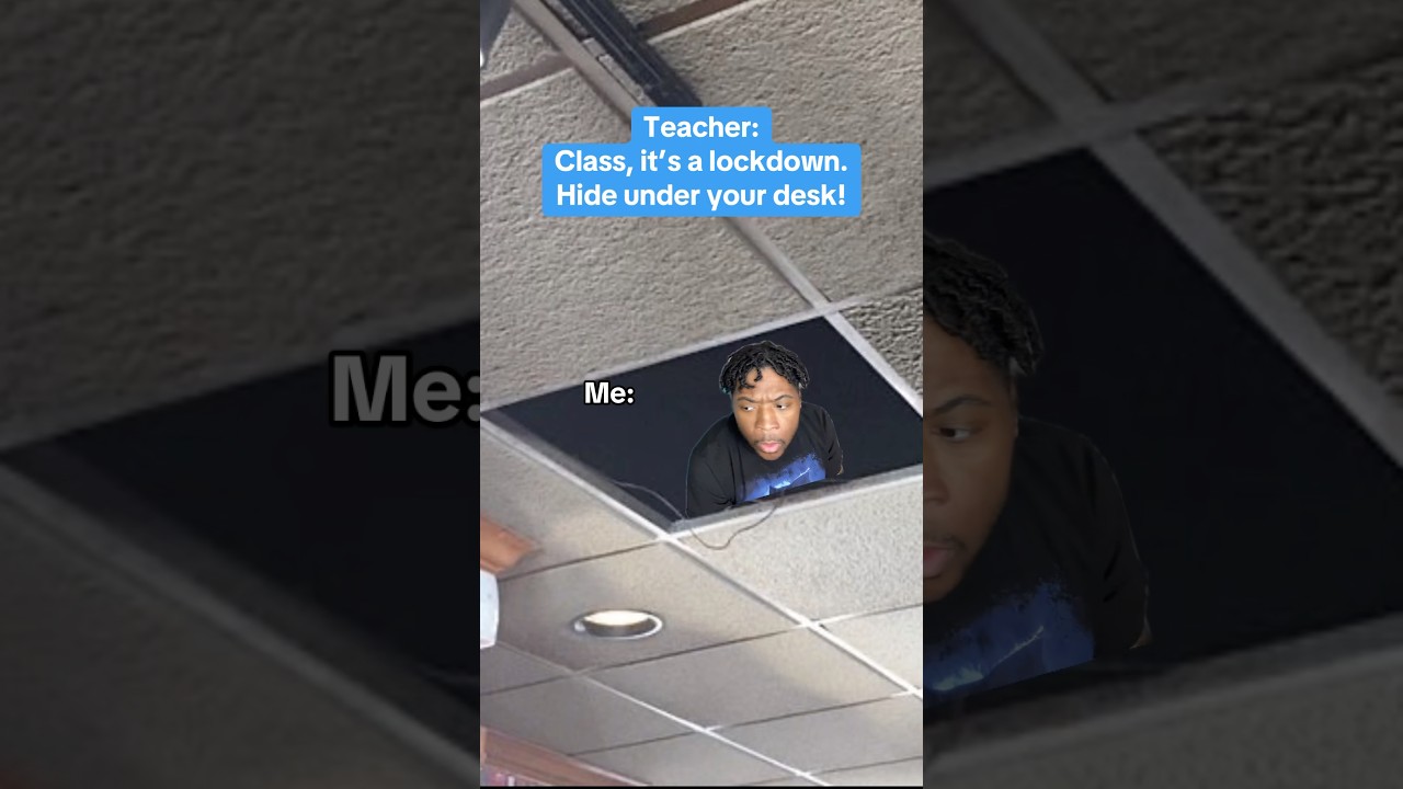 Me during a school lockdown 💀