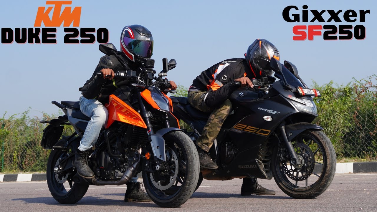 2024 KTM Duke 250 vs Suzuki Gixxer SF 250 Drag Race